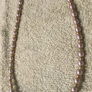 Pearly Seduction handmade beaded necklace 21" long