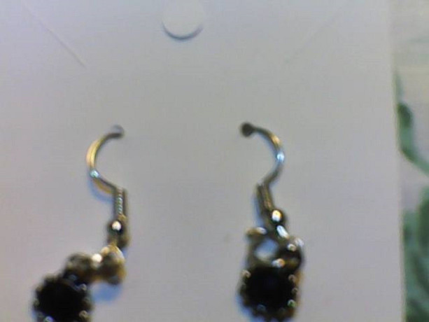 Silver and Black in color earrings. Homemade Jewelry