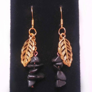 Gold Leaf Jasper Earrings