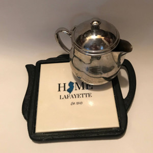 Custom Trivet-Ceramic Tile Trivet-Lafayette NJ Trivet-Cast Iron Teapot Holder-Kitchen and Dining-Kitchenware-Personalized Trivet-Gift Ideas