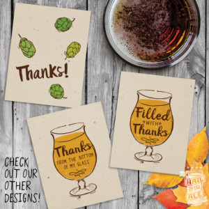 6 Pack: Beer Thank You Cards