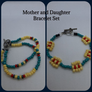 Mother and Daughter Bracelet Set 