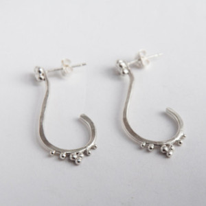 Blithe Sterling Silver Hoops