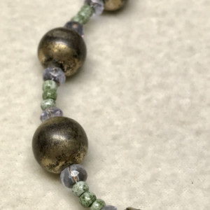 Far Flung Adventures handmade beaded necklace 19" long 