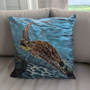 Turtle Throw Pillow