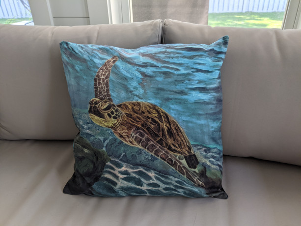 Turtle Throw Pillow