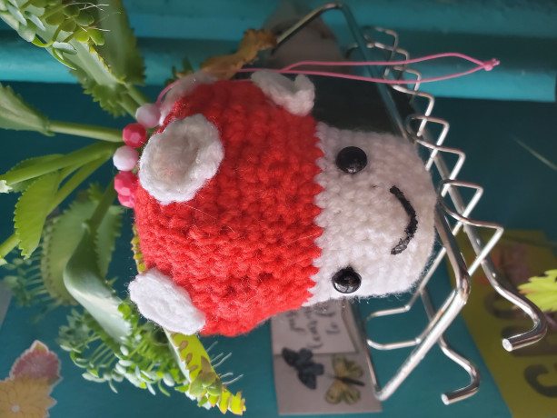 Crochet Mushroom Air Freshner 