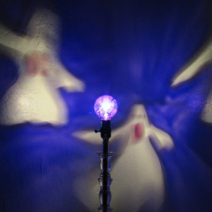 Hand-Painted Spooky Ghosts Mood-Light Bulb 