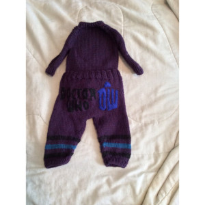 Dr. Who Knit Sweater and Pants Set