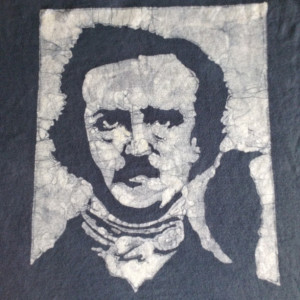 Edgar Allen Poe Custom Batik Tshirt