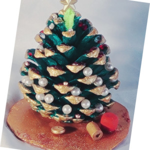 #107-Pine Cone Christmas Tree