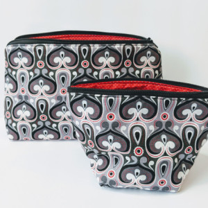 Small Matching Zipper Bags, Travel Case, Women's Travel Bag. Gifts under 20,