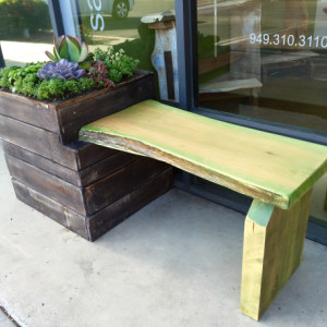 Unique Handmade Planter Bench