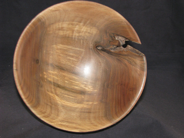 Black Walnut Bowl - handturned - Ideal for fruit, dry flowers, air plants or any of your favorite knick knacks.  