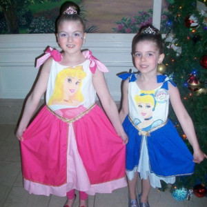 Custom Disney Princess Sleeping Beauty Appliqued Dress (-----) U Pick size (-----) 2T-Girls size 8
