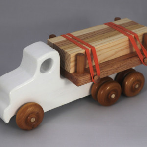 Wooden Toy Lumber Truck 691678874