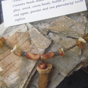 "From Above", Pterodactyl Tooth Replica Necklace 