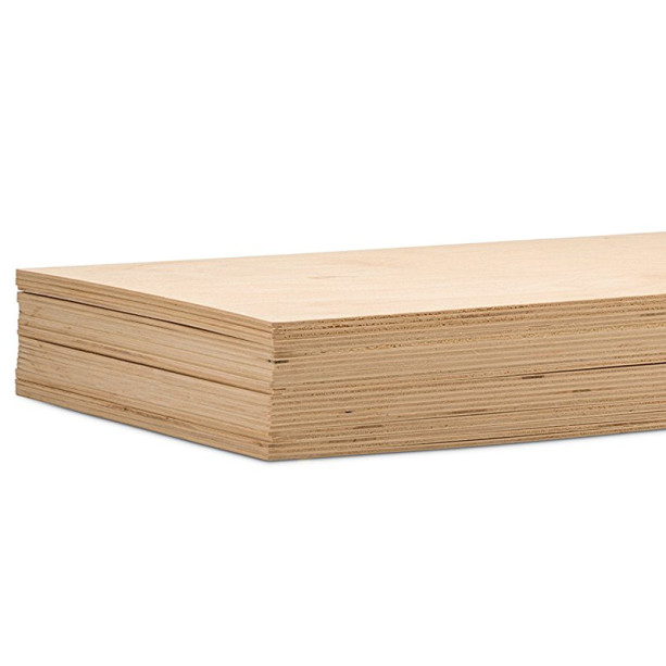 24 sheets 1/4 inch thickness 5 inch  W x 7 inch H Baltic Birch Plywood