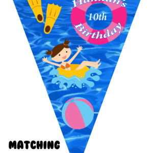 Pool Party Invitation, Invitations, Birthday