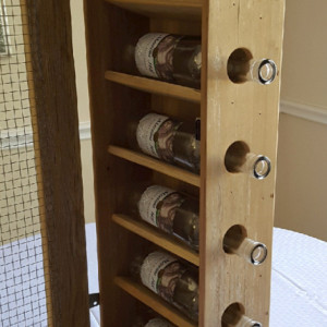 Wine Cabinet, Rustic Wine Storage, Handcrafted Wine Cabinet, Wine Rack