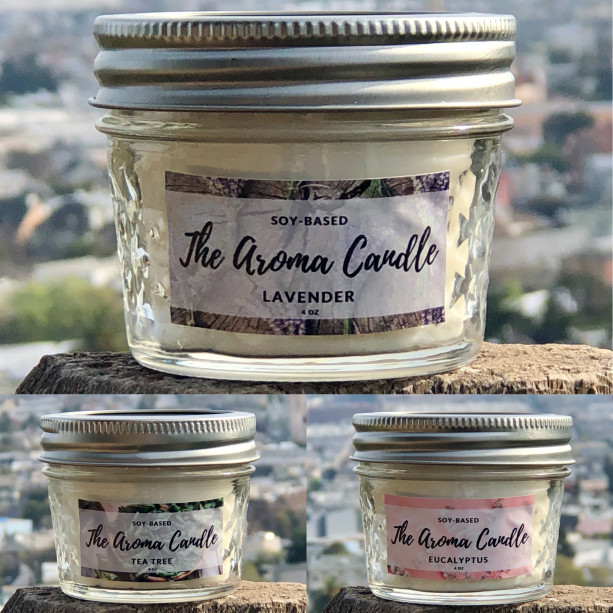 AromaTherapy Soy Candles - 3 Pack