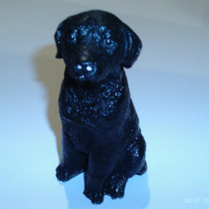 Black Dog Statue