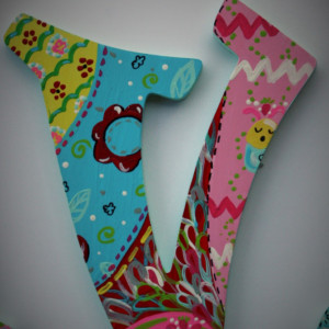 Handpainted Wall Letters, customizable to bedding or theme -- Price Per Letter