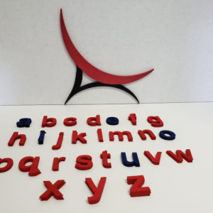 Montessori Movable Alphabet - Lowercase OR Uppercase Letters - MA101