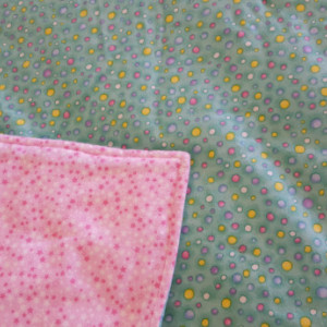 Polka Dot Flannel Baby Blanket