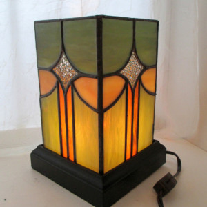 Art Nouveau Stained Glass Lamp