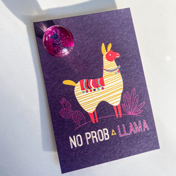 Llama Magnet Card Gift