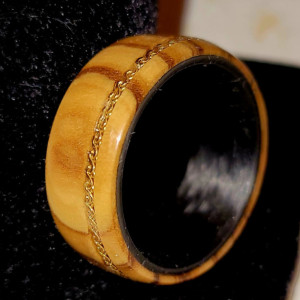 Custom wood ring