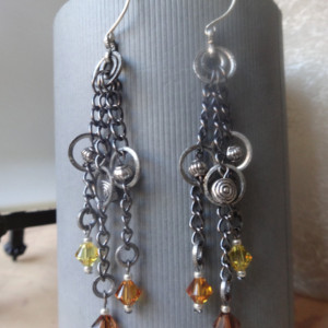 Charms and Trinkets Dangle Earrings (Junkyard-Inspired)