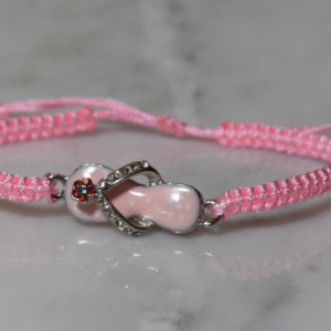 Pink Sandal Macrame Summer Bracelet