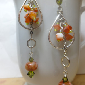 Day at the Beach Cluster Earrings