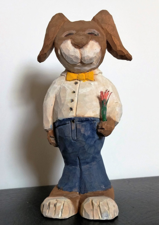 Hand Carved Bunny Rabbit