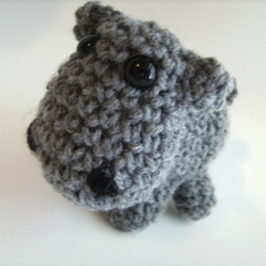Hippopotomus Crochet Amigurumi Plush Toy