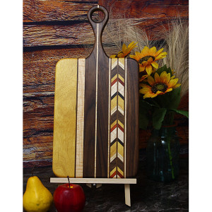 Handcrafted Long Handled Medium Cutting Board, Charcuterie/ Serving Board