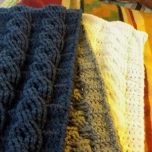 Double Cable Scarf