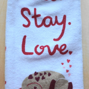 Puppy Love Crochet Kitchen Towel