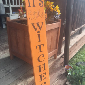 Fall Porch Sign Witch Halloween Porch Sign, Fall Porch Decor, Halloween Porch Decor, October, Spider Decor, Halloween Signs, Porch Signs