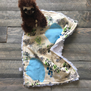 Gender neutral personalized baby boy baby girl lovey/security blanket/baby shower gift/baby coming home gift