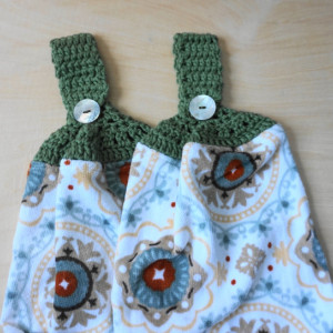 Marvelous Madallion Crochet  Top Towel, Kitchen Hand Towel, Crochet KitchenTowel