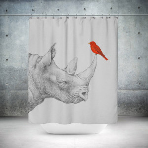 Rhino Shower Curtain