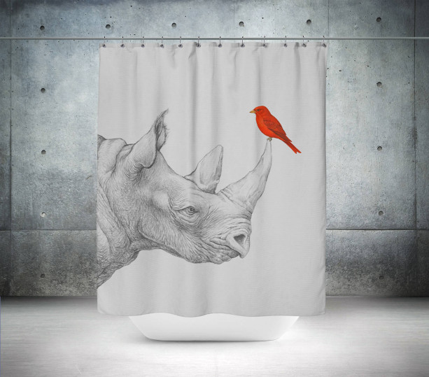 Rhino Shower Curtain