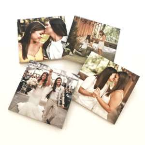 Ceramic Personalized Coasters, Set of 4, Photo Coasters, Custom Coasters, Wedding Gift, Anniversary Gift, Birthday Gift, Instagram Photos