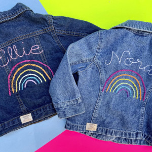 Personalized Graphic Denim Jackets for Baby Toddler & Kids