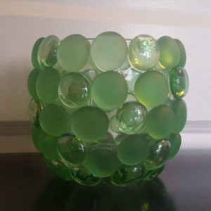 Glass Bead Candle Holder- Trio (3)