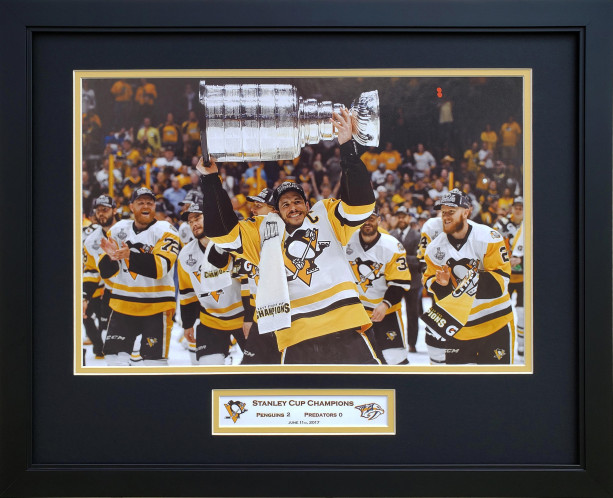 Pittsburgh Penguins 2017 Stanley Cup Champions Custom Framed Picture