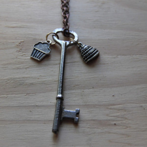 Key Necklace with Baking Charms